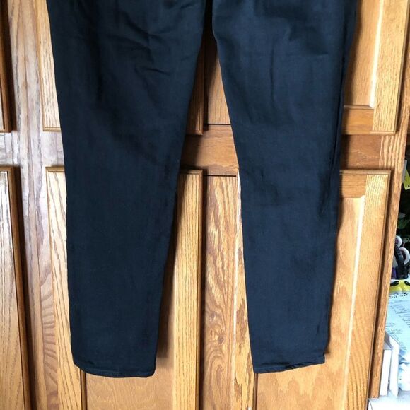 Paige Verdugo Ultra Skinny Jeans Black Eclipse Destructed Distressed Size 32 - Picture 9 of 12